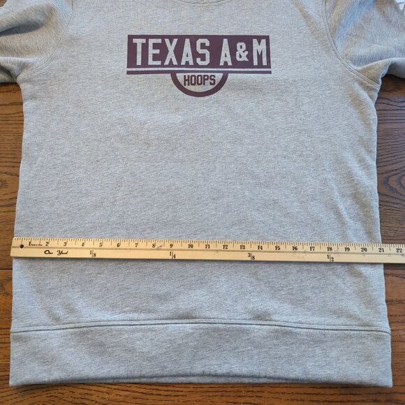Adidas Texas A&M Hoops gray burgundy Sweatshirt size L Long sleeves - Picture 11 of 16